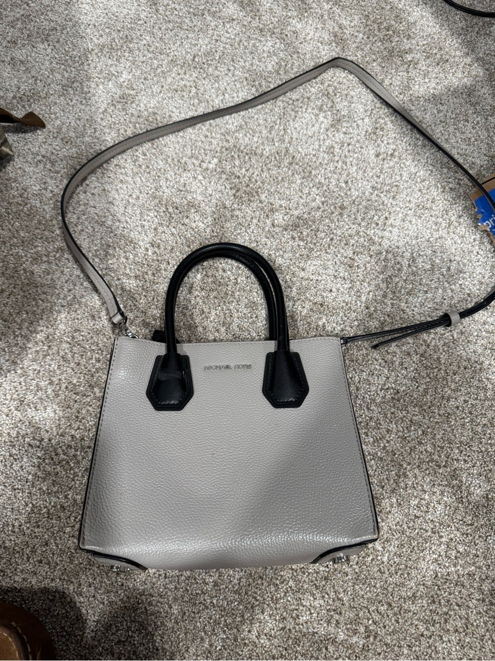 Michael Kors Structured Leather Top-Handle Bag